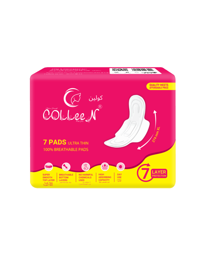 Colleen Ultra Eco Breathable sanitary Napkin XL 7 Pad day Use 274mm